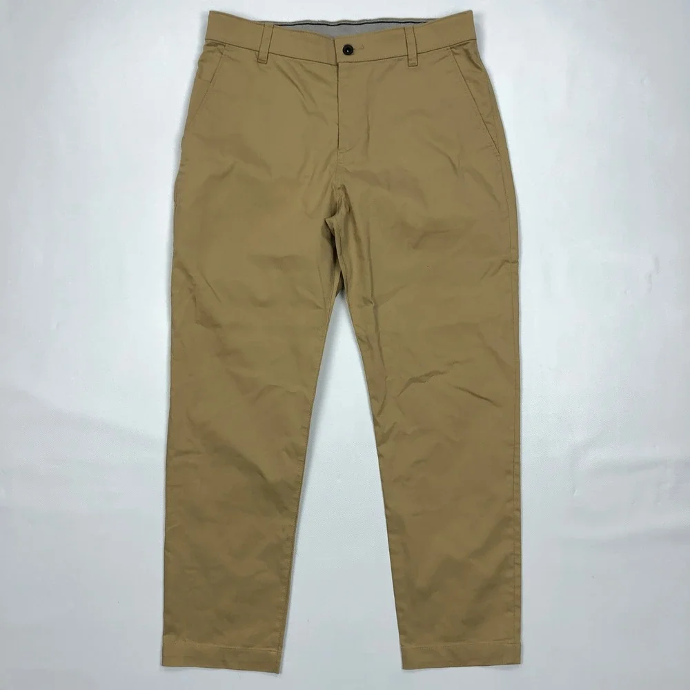 Nike Dri-FIT UV Chino Golf Pants Mens 32x29 Khaki Brown Slim Fit